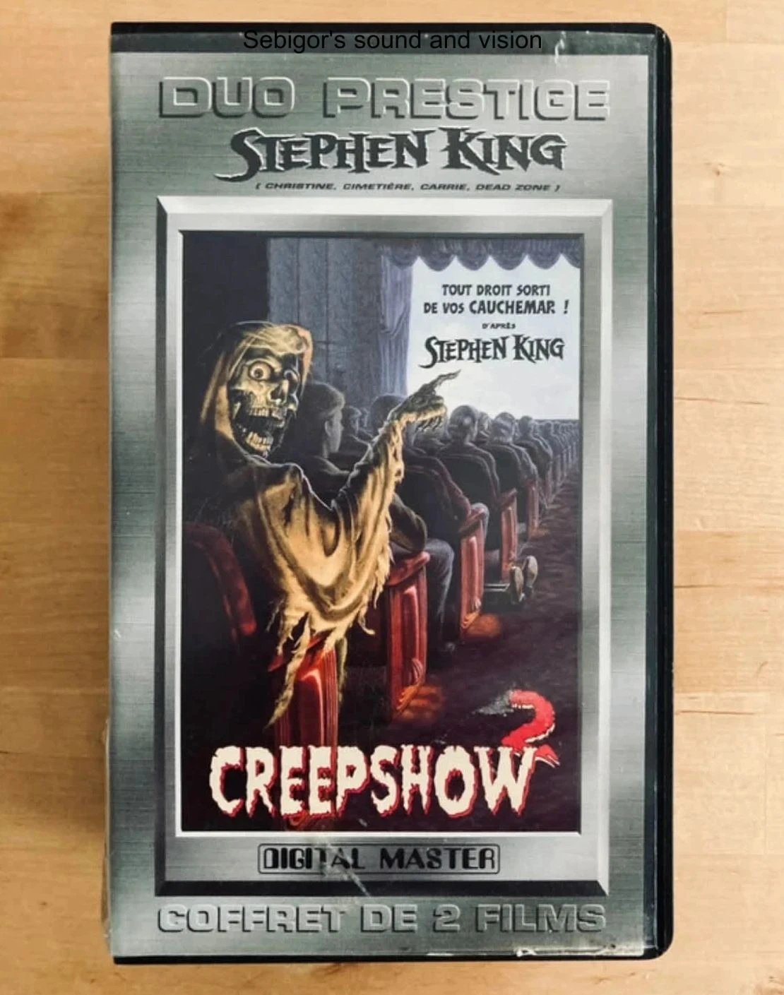 Coffret VHS Creepshow 1 e 2 Stephen King edição colecionador. – photo 2
